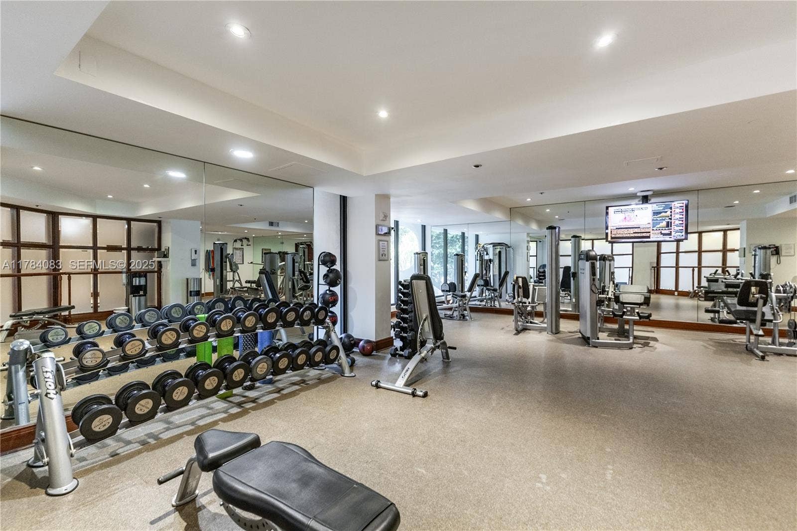 Newly renovated weight gym