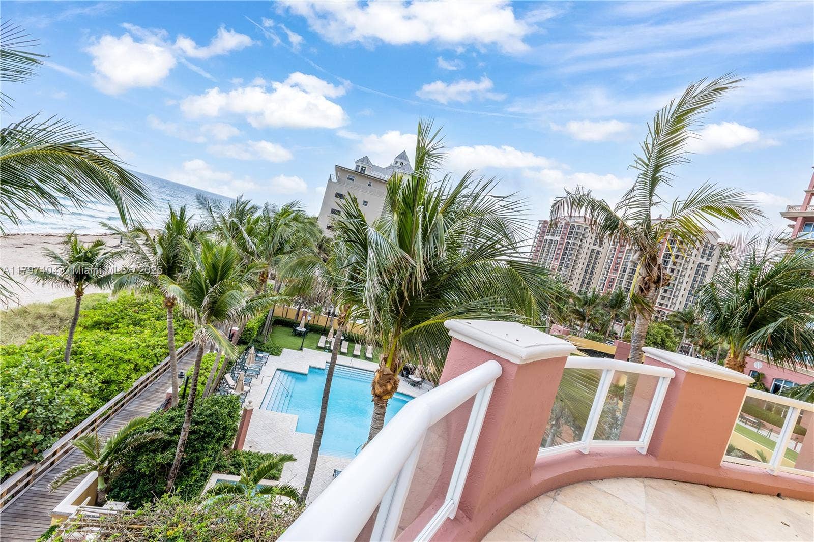2120 N Ocean Boulevard, #VII, Fort Lauderdale, FL 33305 Main Bedroom Balcony, 4th Floor