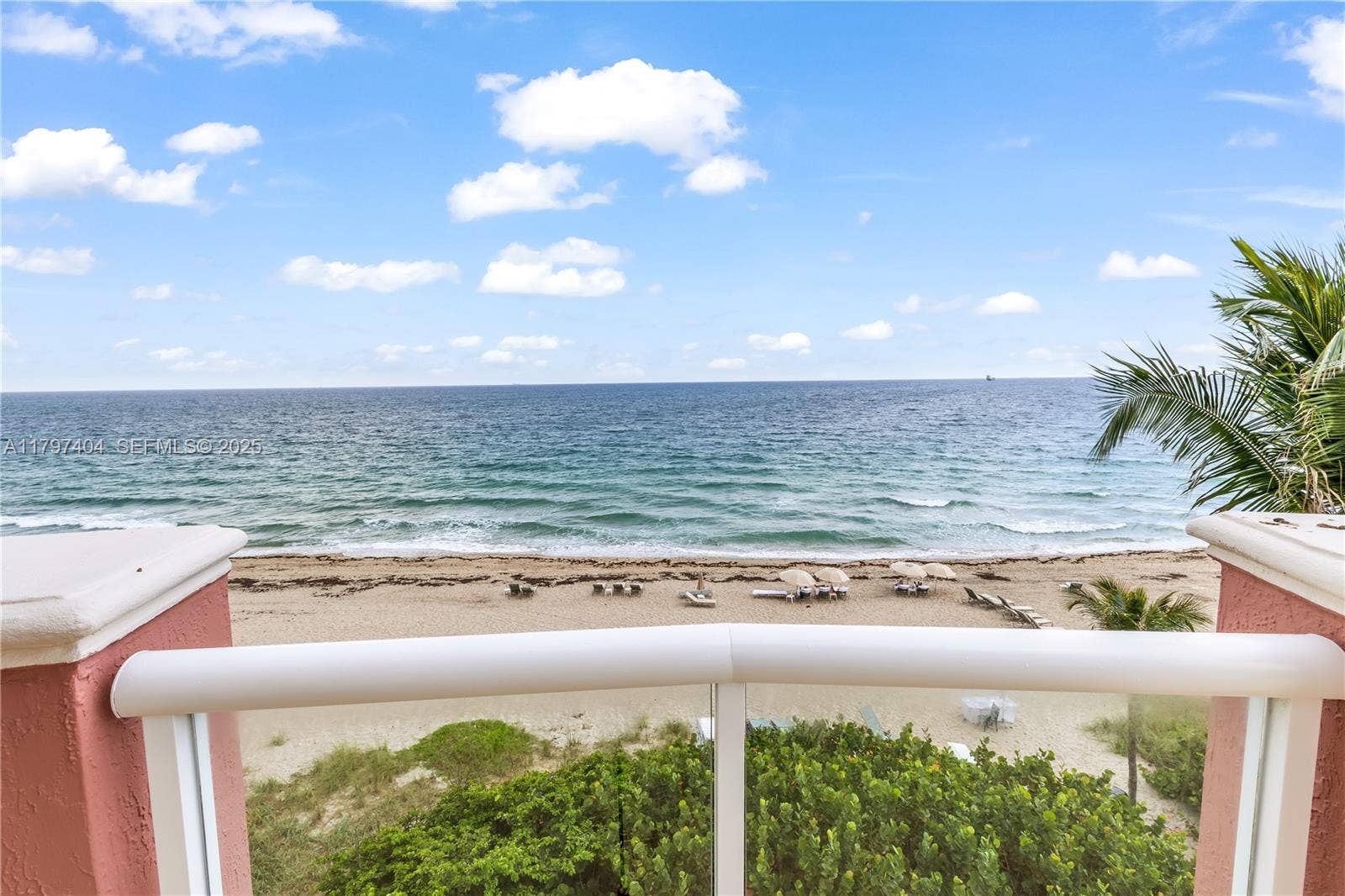 2120 N Ocean Boulevard, #VII, Fort Lauderdale, FL 33305 Main Bedroom Balcony, 4th Floor