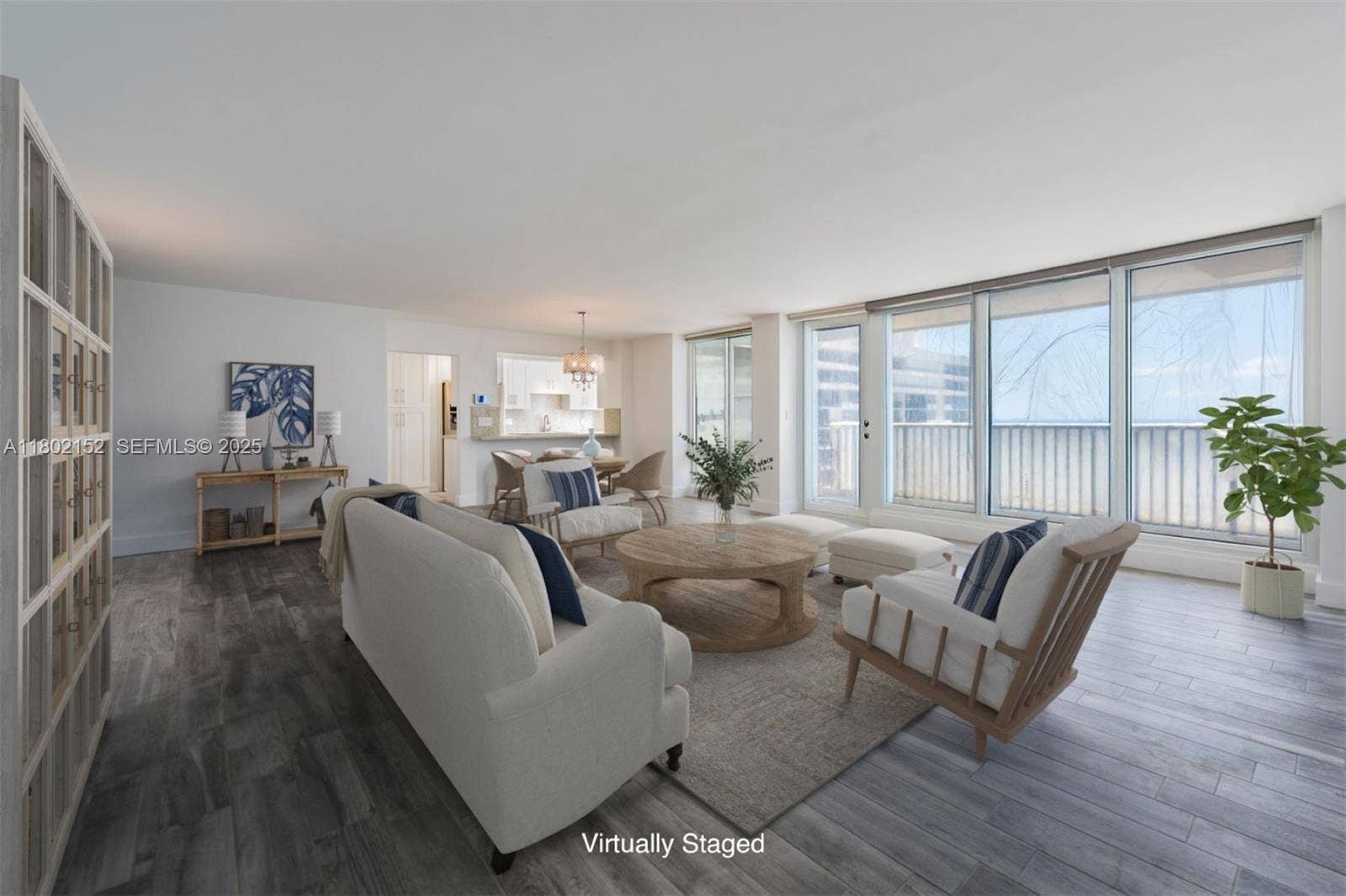 4280 Galt Ocean Drive, #23A, Fort Lauderdale, FL 33308 Living Rm and Dining Area