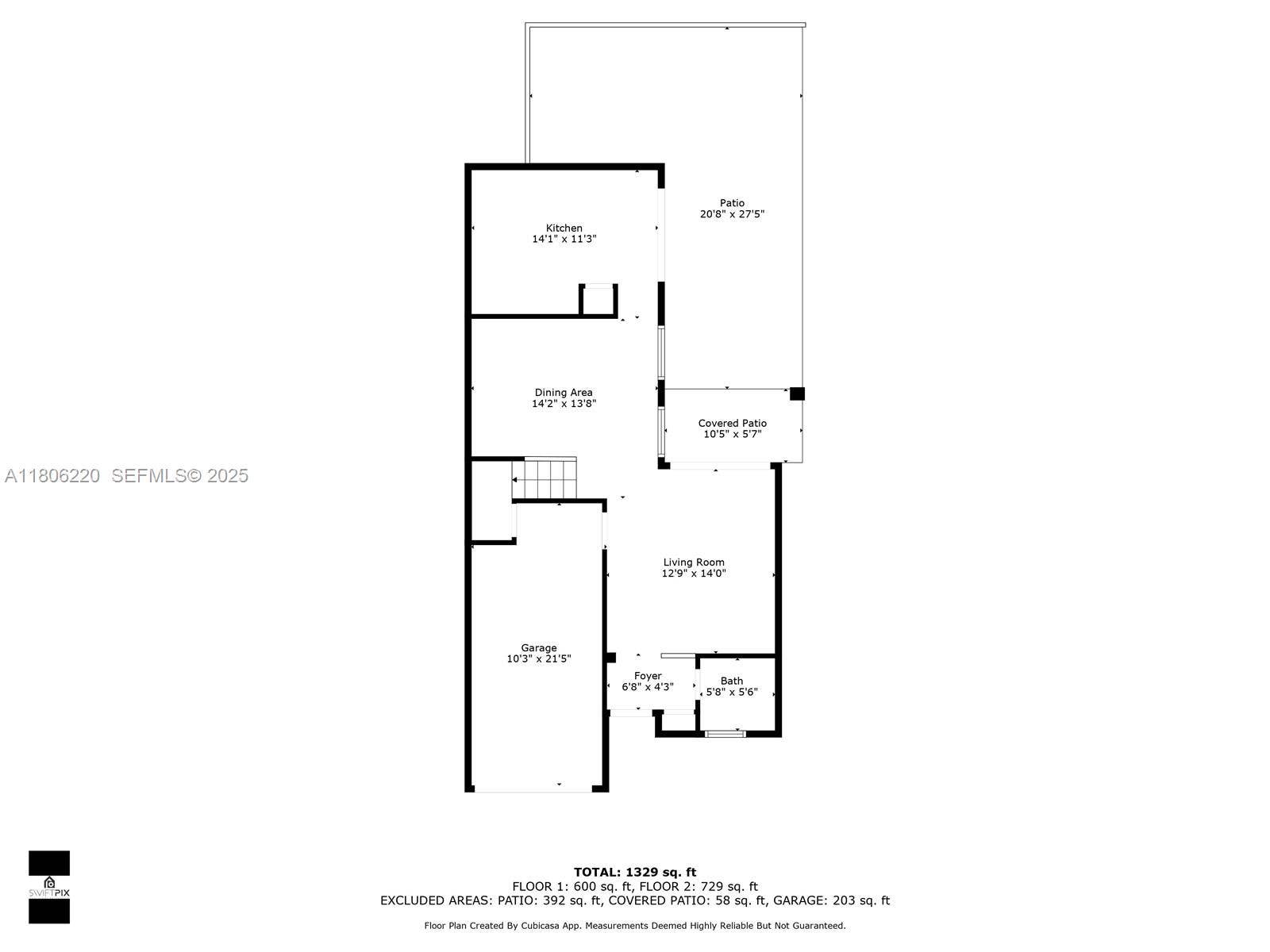 3910 Fern Forest Road, Cooper City, FL 33026 First level floorplan