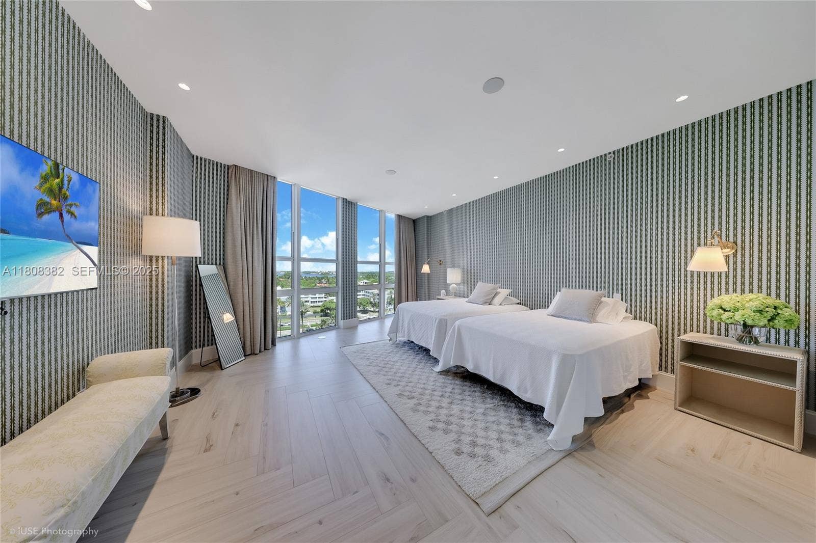 10225 Collins Avenue, #604 Renovated, Bal Harbour, FL 33154 west side Master Bedroom