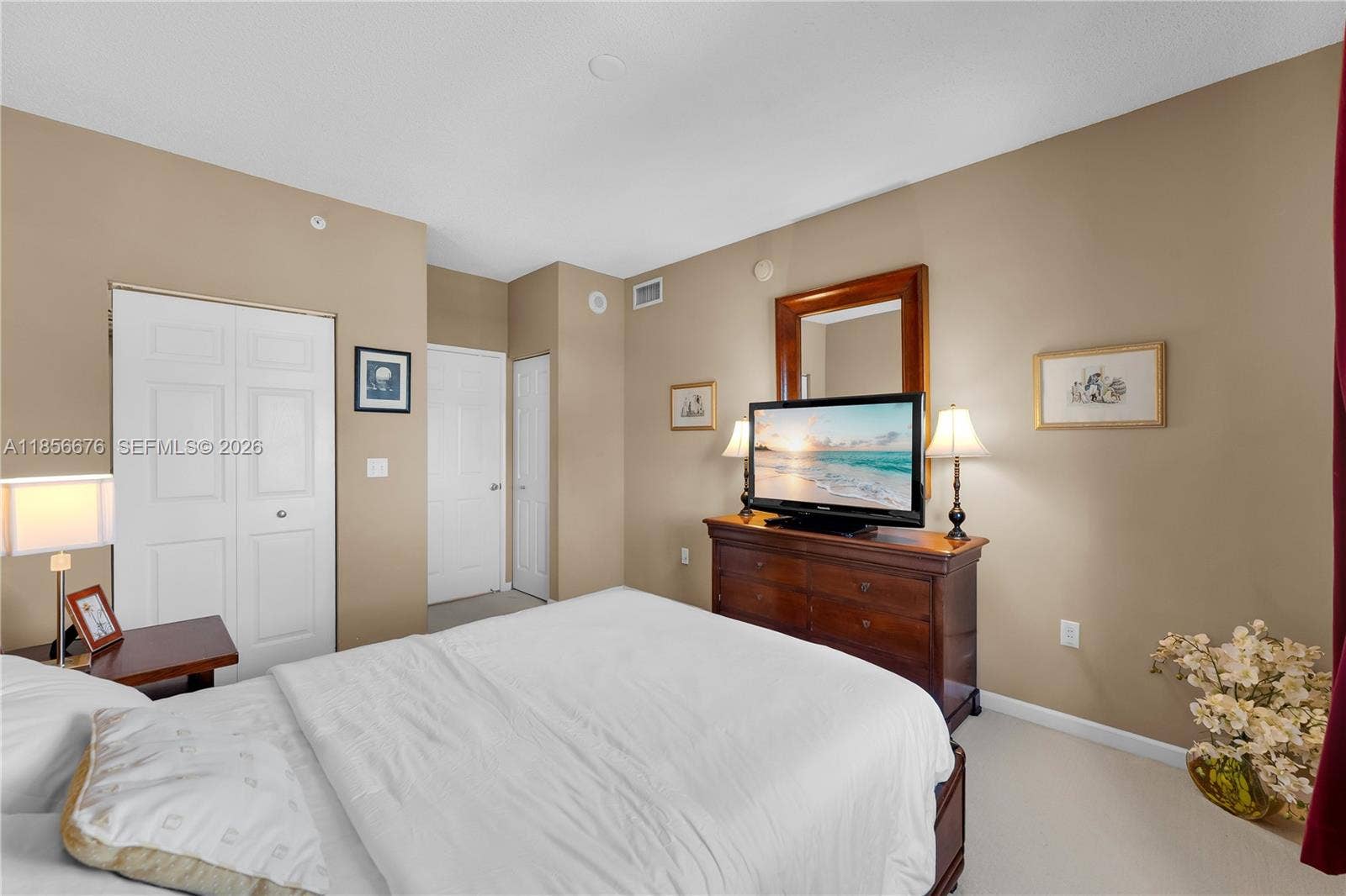 651 Okeechobee Boulevard, #1002, West Palm Beach, FL 33401 Main Bedroom with great furniture, inviting for a good night's sleep.651 Okeechobee Blvd., Unit #1002, West Palm Beach, FL. City Place Tower Condominium. For Sale.