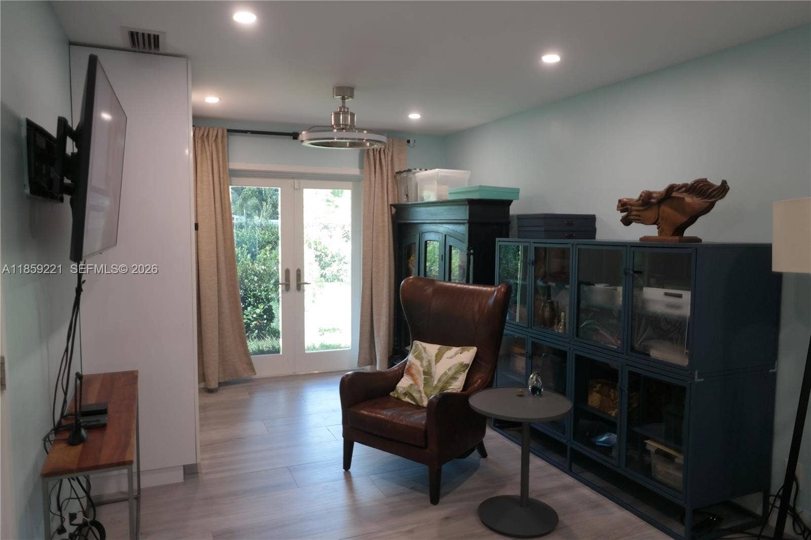 524 NE 27th Drive, Wilton Manors, FL 33334 The largest bedroom features a private sitting area, ideal for a reading nook, home office, or personal retreat, and double exit to front and back yards.