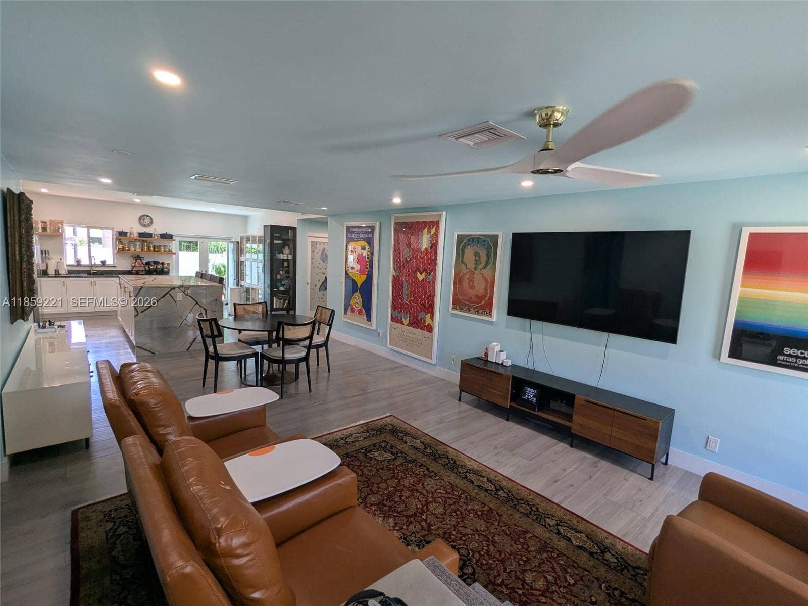 524 NE 27th Drive, Wilton Manors, FL 33334 Spacious and modern open floor plan that brings together the kitchen, dining, and living spaces for effortless entertaining