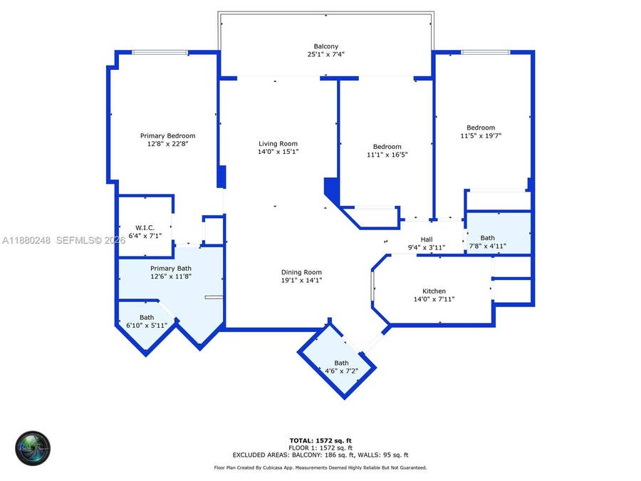 Property photo for 888 Brickell Key Drive, #1807, Miami, FL