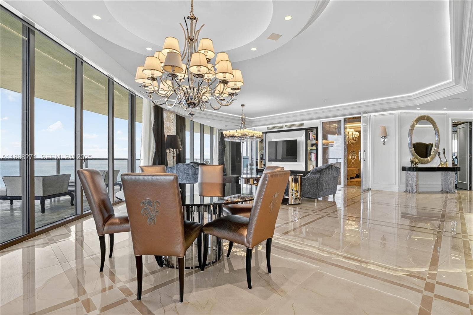 Living Room Wrap Around Balcony and Ocean View