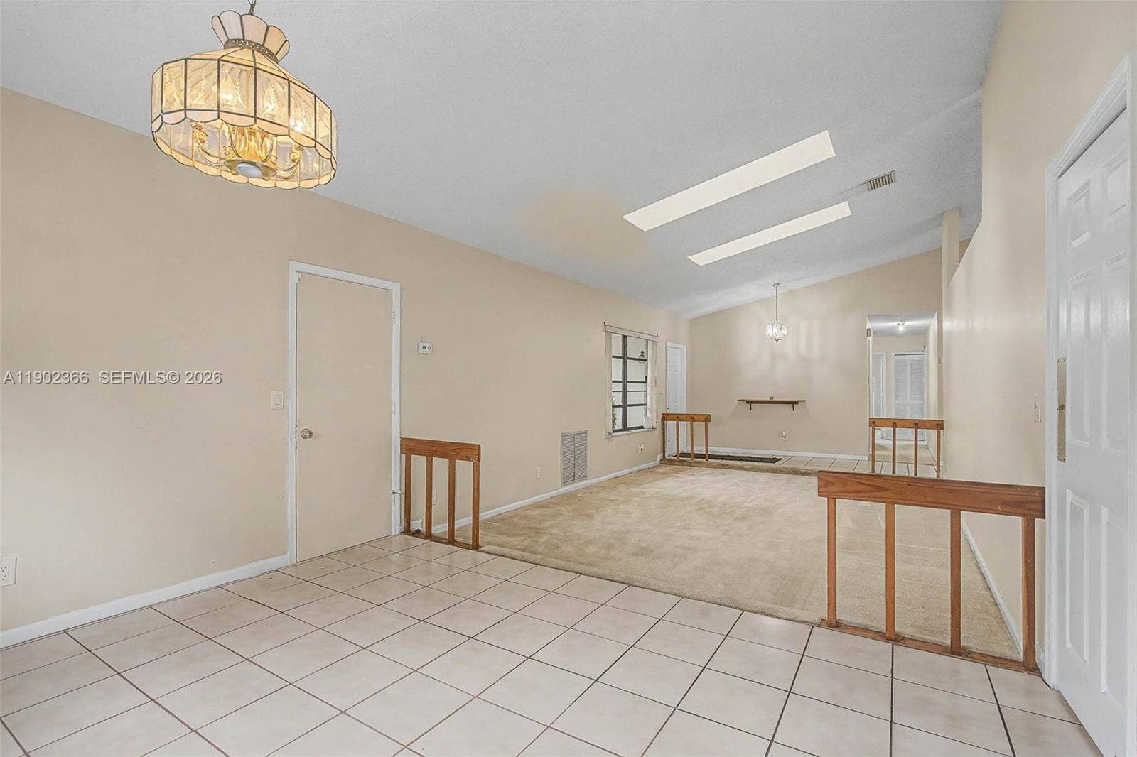 Dining Area view into Living room and foyer