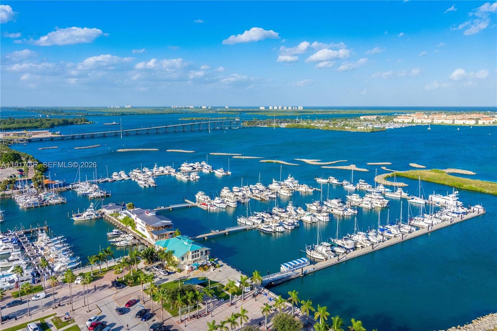 Nearby marina