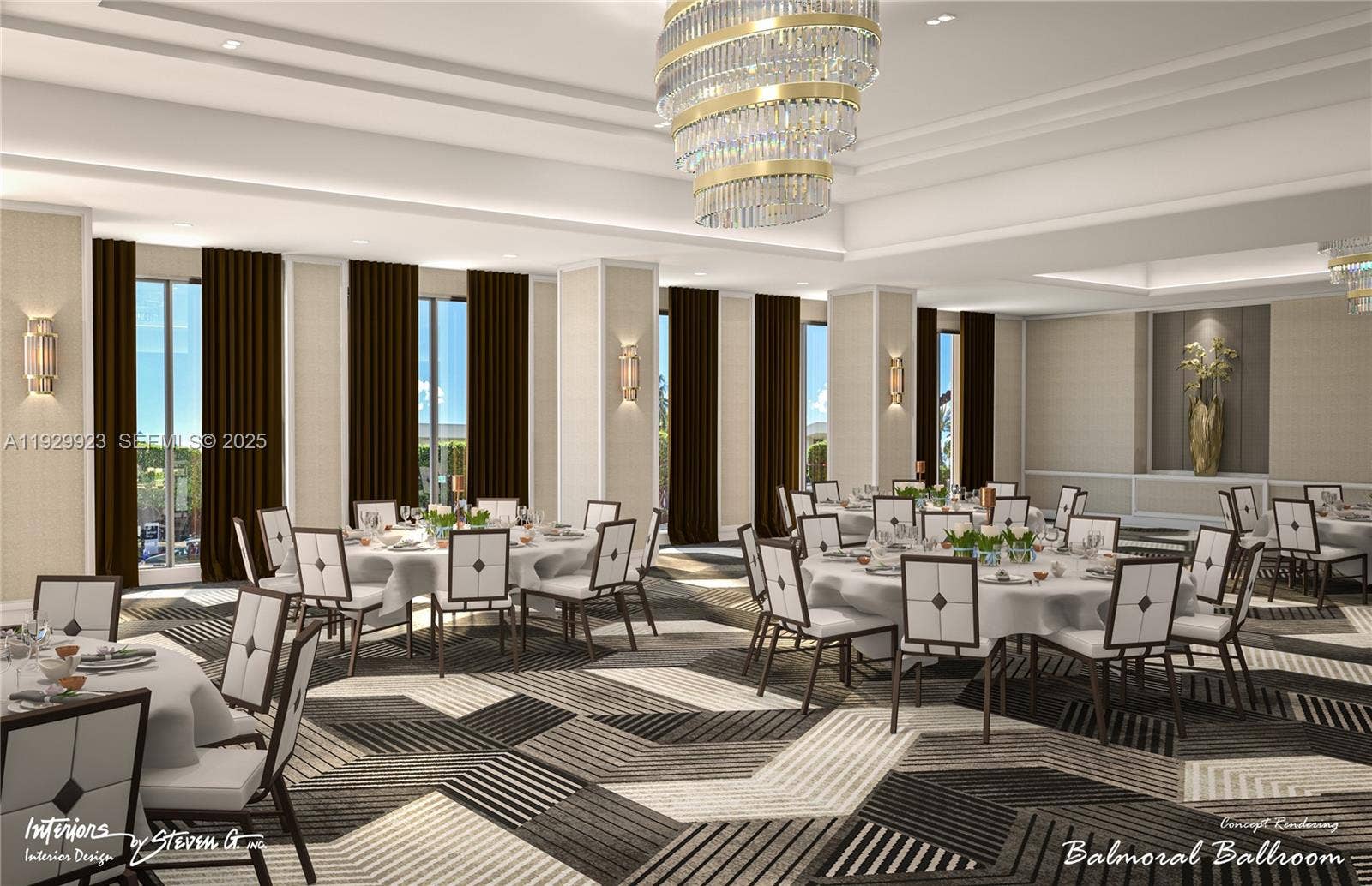 9801 Collins Avenue, #8N Ocean Views, Bal Harbour, FL 33154 New Salon