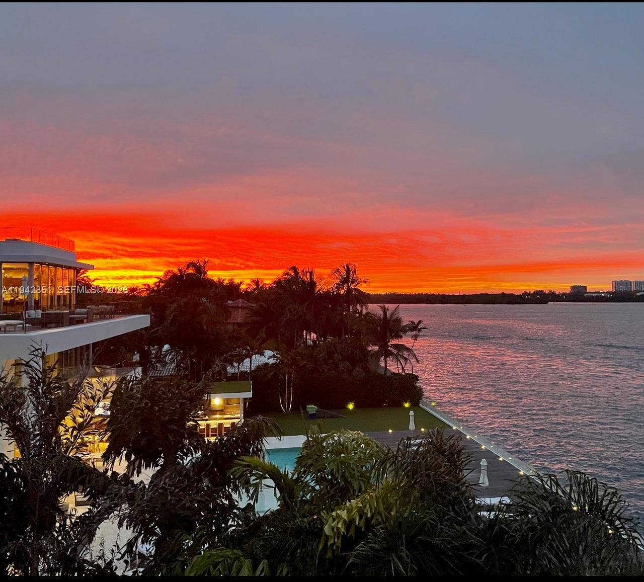 286 Bal Bay Drive, #3A, Bal Harbour, Bal Harbour, FL 33154 Sunset view from each room