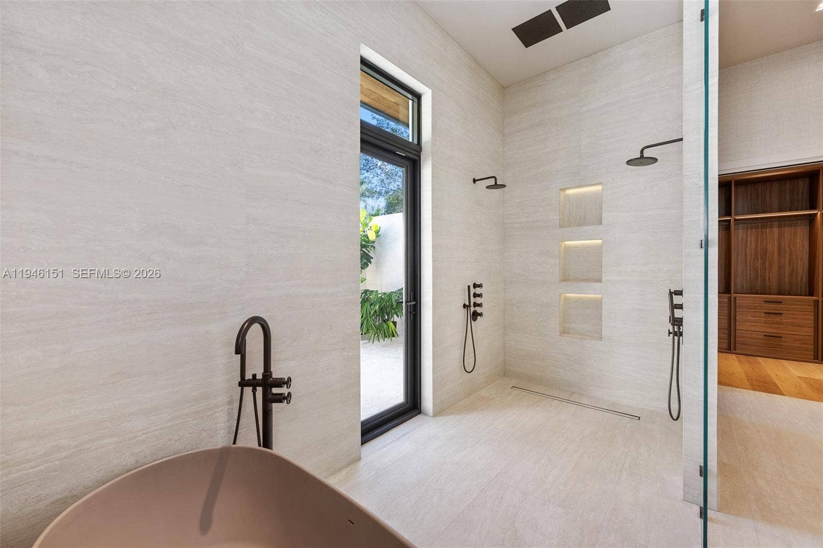 7725 SW 114th Street, Pinecrest, FL 33156 Maidstone Tub, Dual Graff Rain Showers, Graff Tub Filler and His and Hers Fixtures