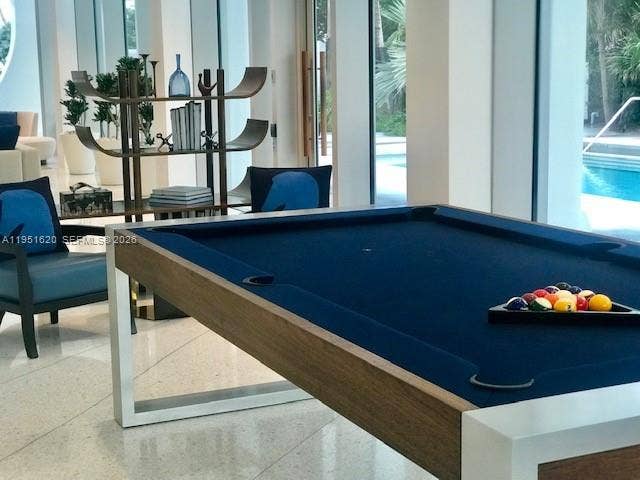 Pool Table and Lounge Area