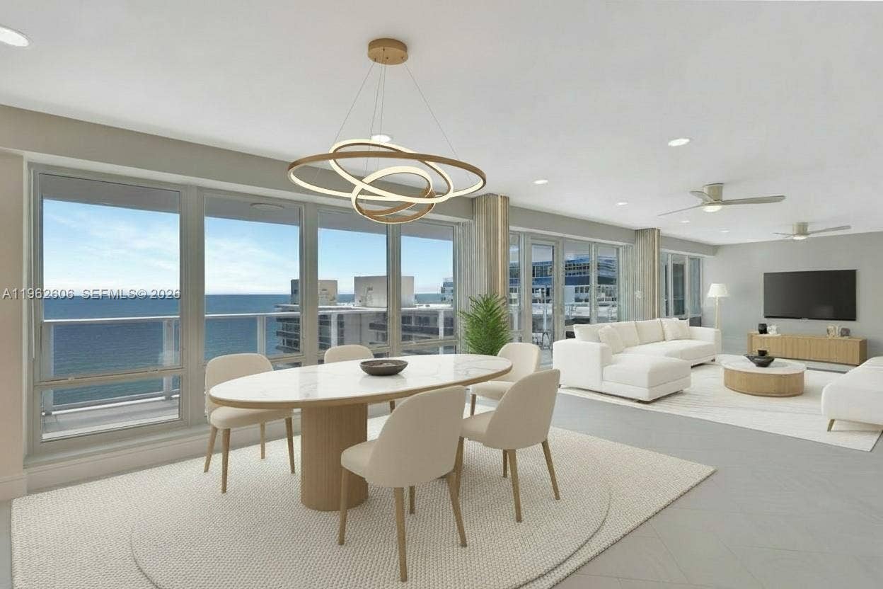 4100 Galt Ocean Drive, #1001, Fort Lauderdale, FL 33308 Virtually Staged