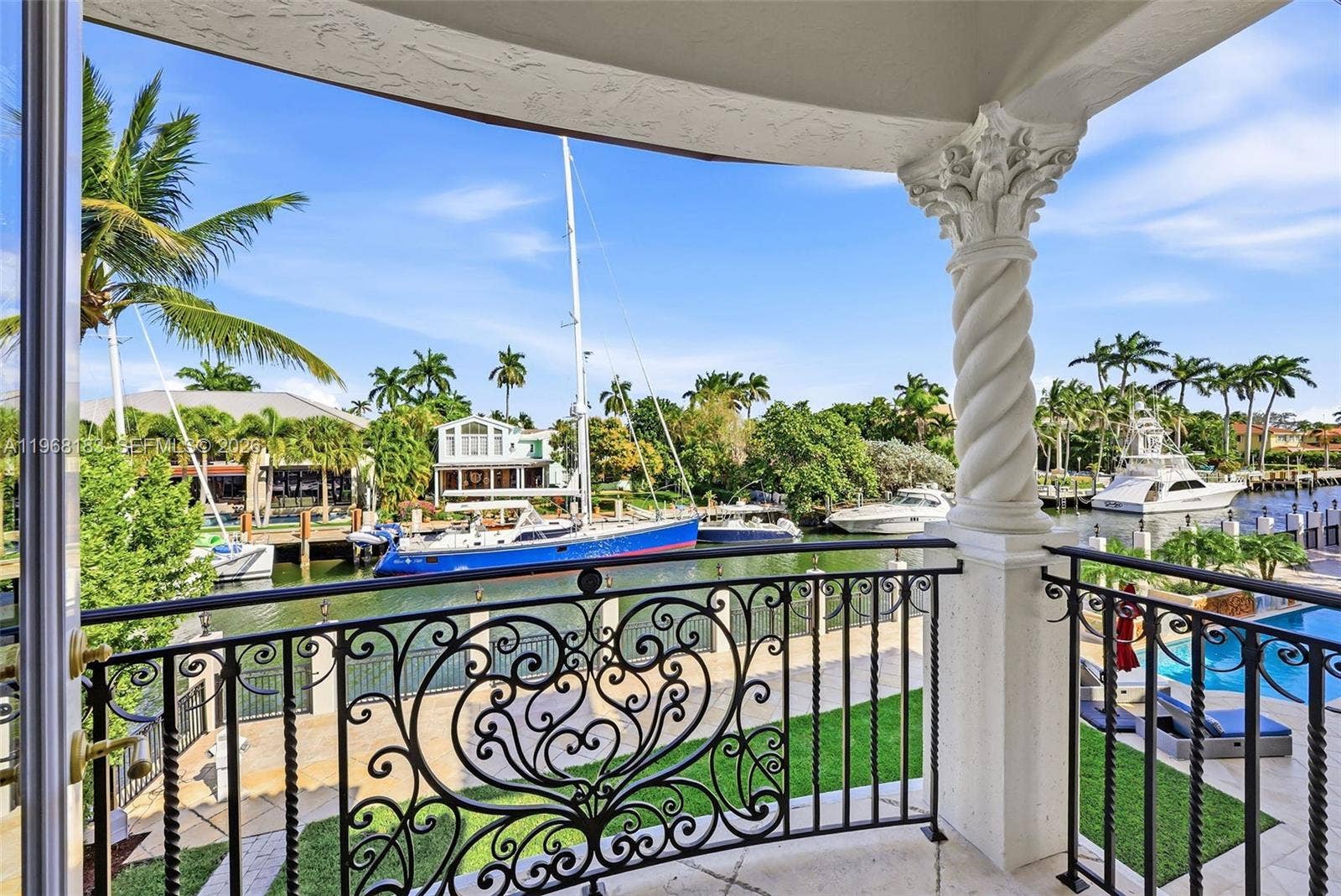 628 Coral Way, Fort Lauderdale, FL 33301 Master Bedroom Balcony
