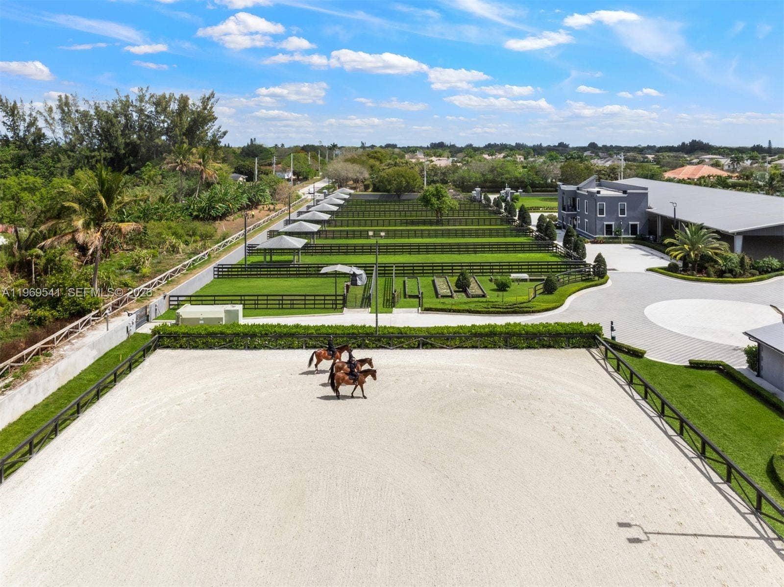 2625 SW 148th Avenue, Davie, FL 33331 Lighted outdoor arena (175' x 275') with special Equestrian footing and sprinklers.