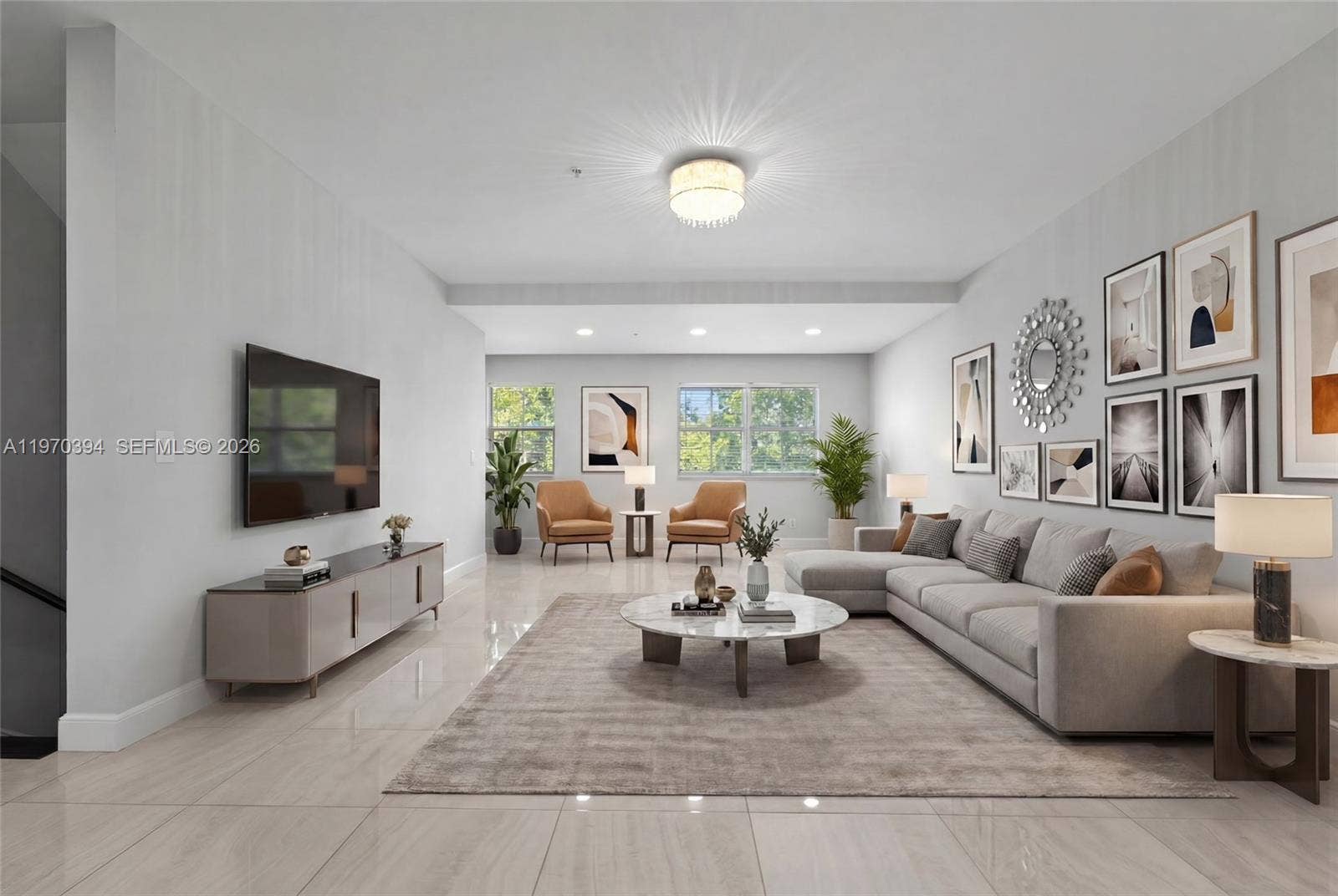 621 NE 8th Avenue, Fort Lauderdale, Fort Lauderdale, FL 33304 Staged to showcase the open living area an ideal, gallery-like setting perfect for displaying art and entertaining in refined style.
