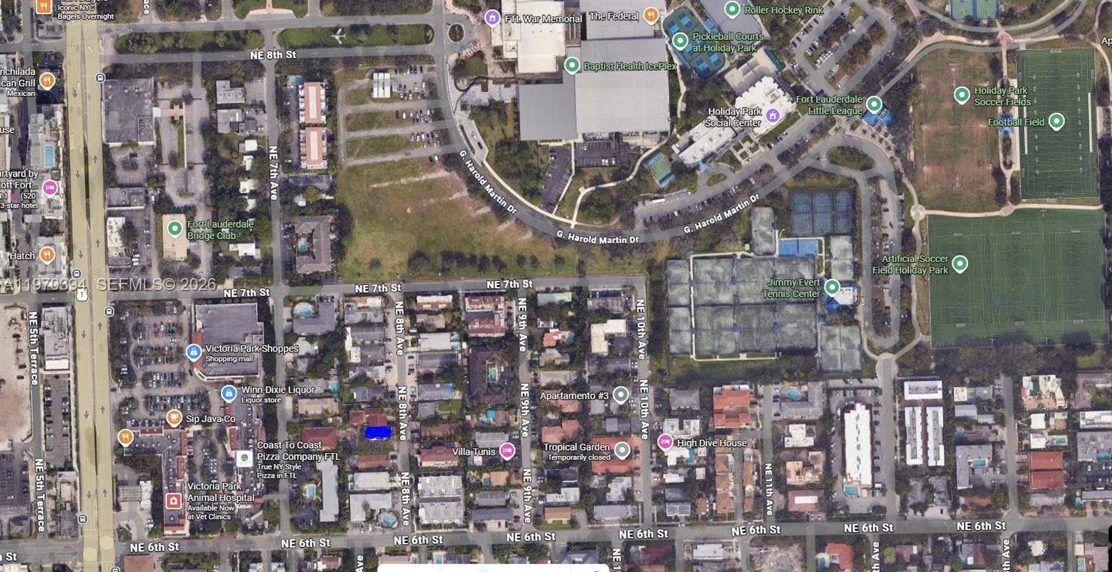 621 NE 8th Avenue, Fort Lauderdale, Fort Lauderdale, FL 33304 indulge in sports: Pickleball, Tennis, Skating, Soccer, Baseball, Hockey, Running, etc.
