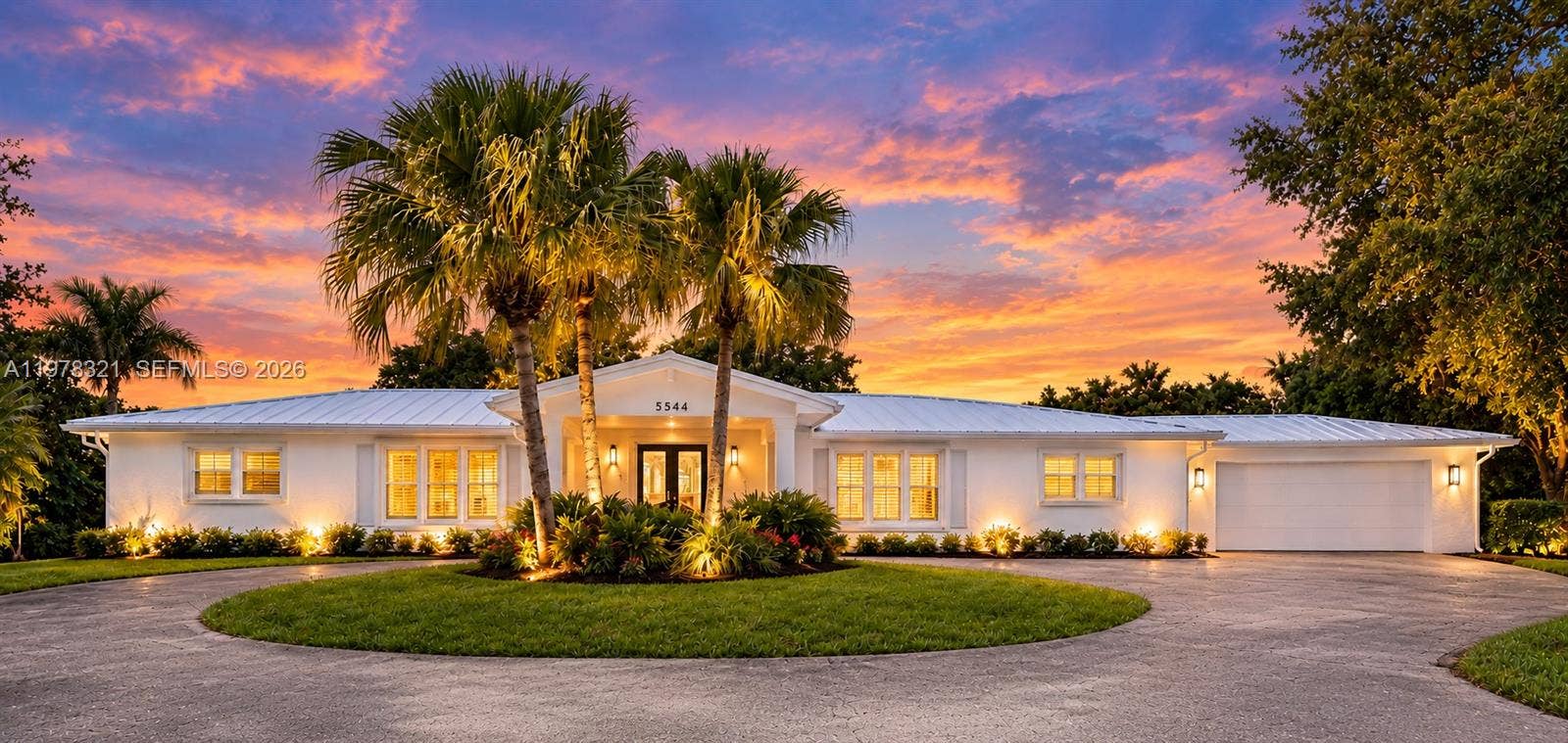 Twilight Image of Front of the House