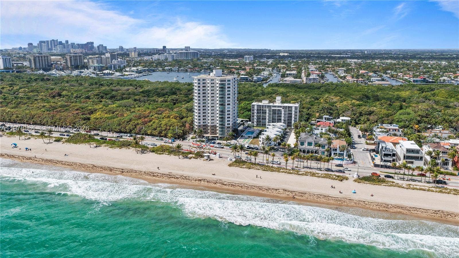 Oceanfront views with views of Sunrise Bay and Birch Taylor Park