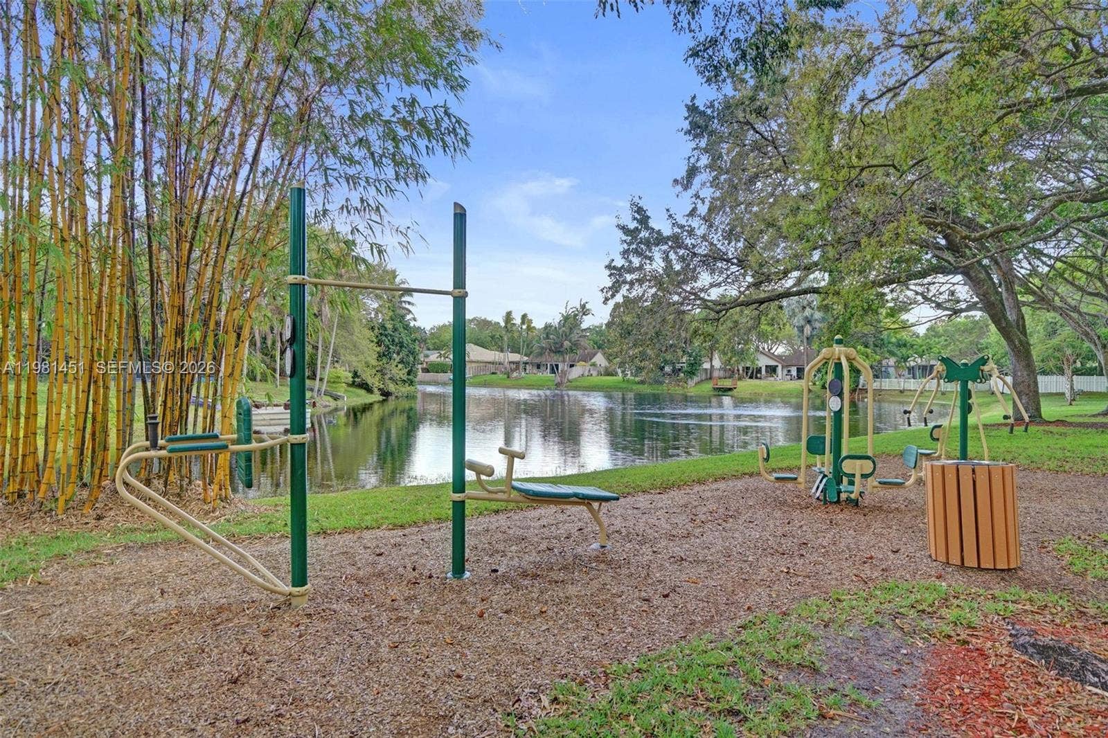 11585 N Quayside Drive, Cooper City, FL 33026 Outdoor exercise stations throughout Rock Creek Grounds
