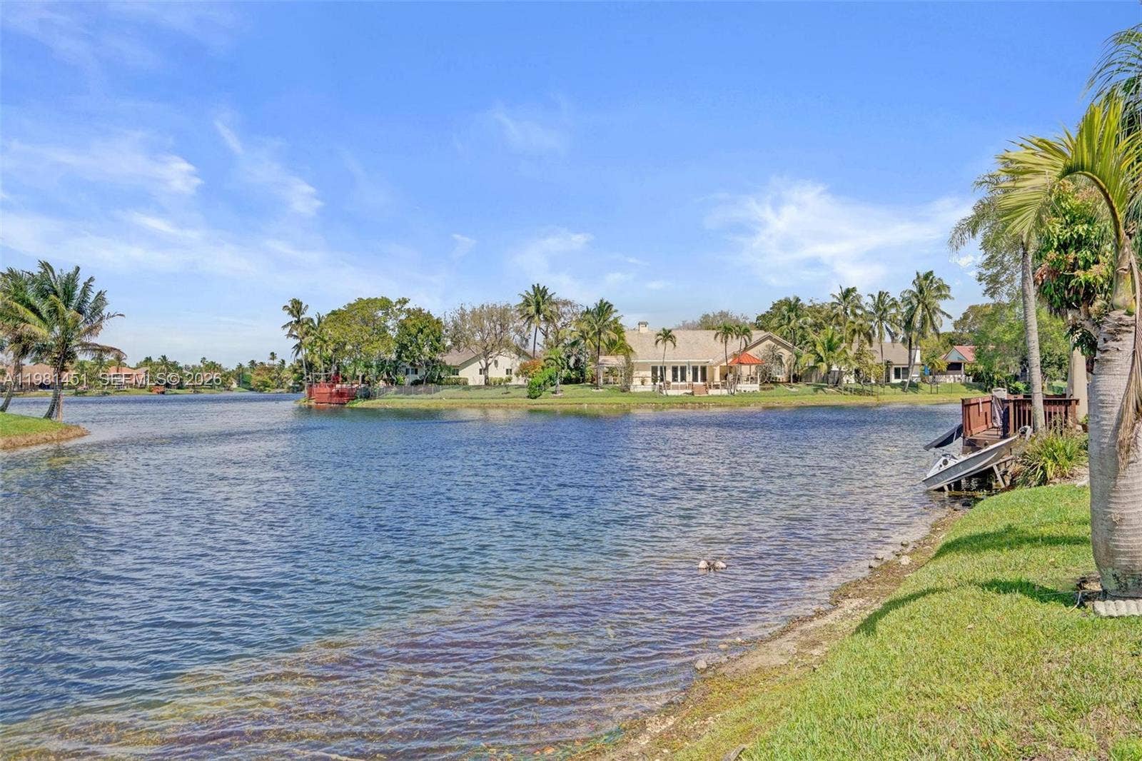 11585 N Quayside Drive, Cooper City, FL 33026 View from the patio