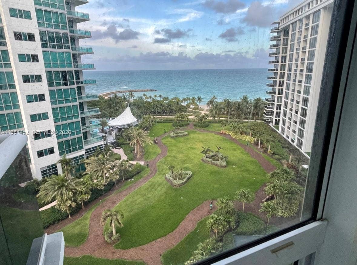 View from Bedroom floor to ceiling windows