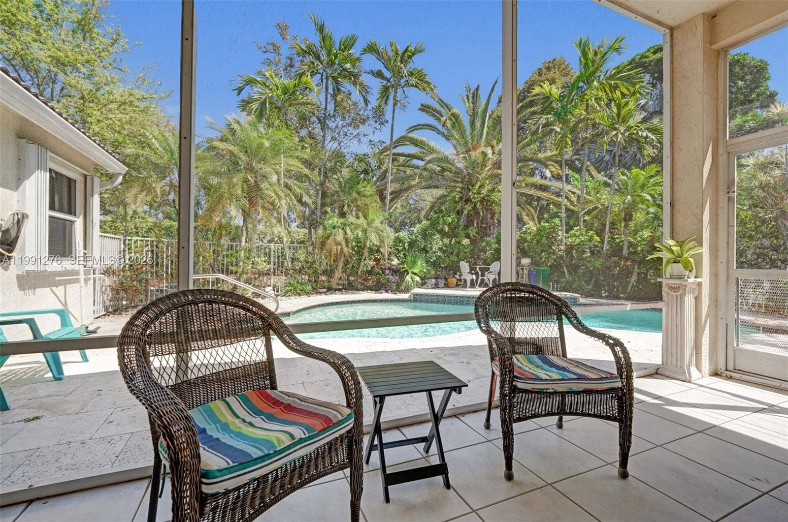 Screened in patio