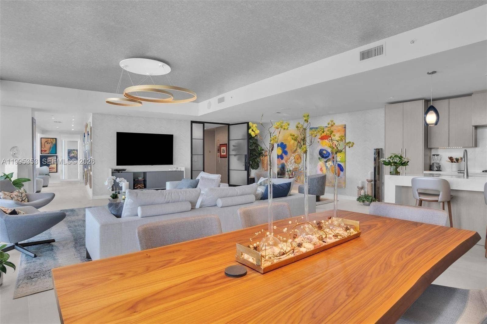 2200 N Ocean Boulevard, #N804, Fort Lauderdale, FL 33305 UNUSUALLY LARGE LIVING AND DINING ROOM DOUBLE THE SIZE OF OTHER AUBERGE UNITS
