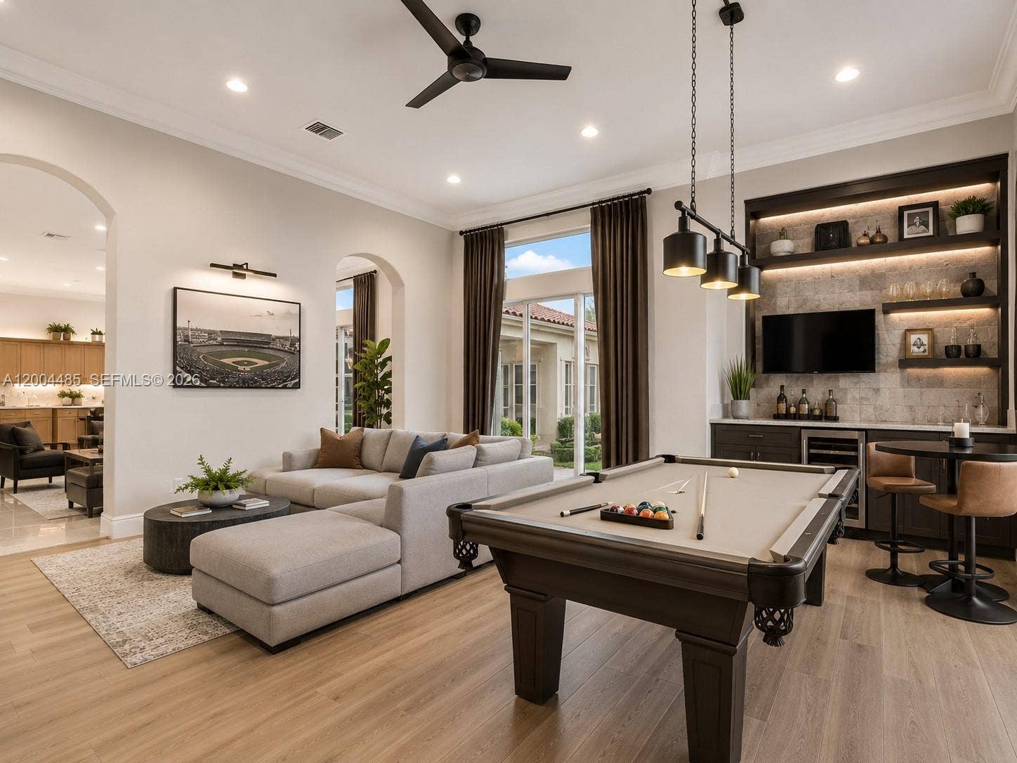 Game Room - Virtually Staged