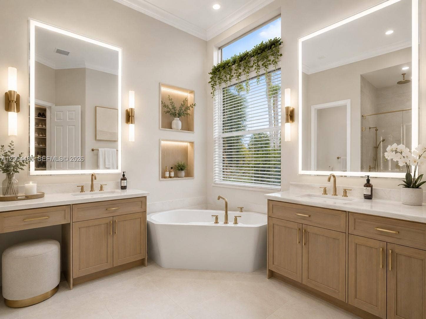 Primary Bathroom - Virtually Staged