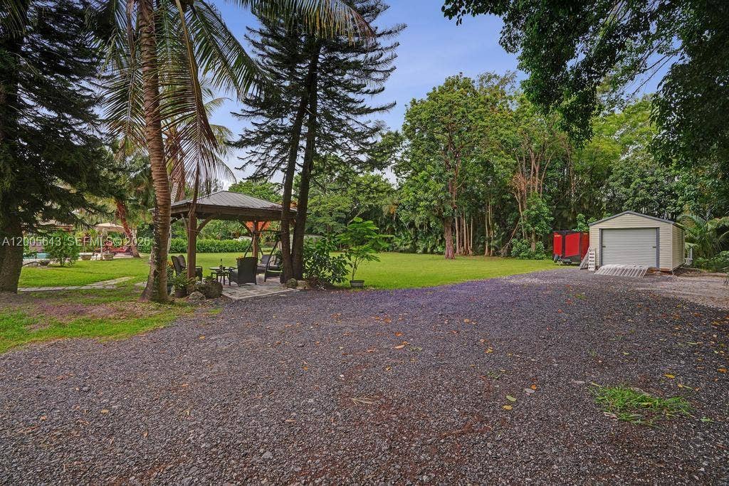 4981 SW 186th Avenue, Southwest Ranches, FL 33332 rear parking 30X12 shed with power