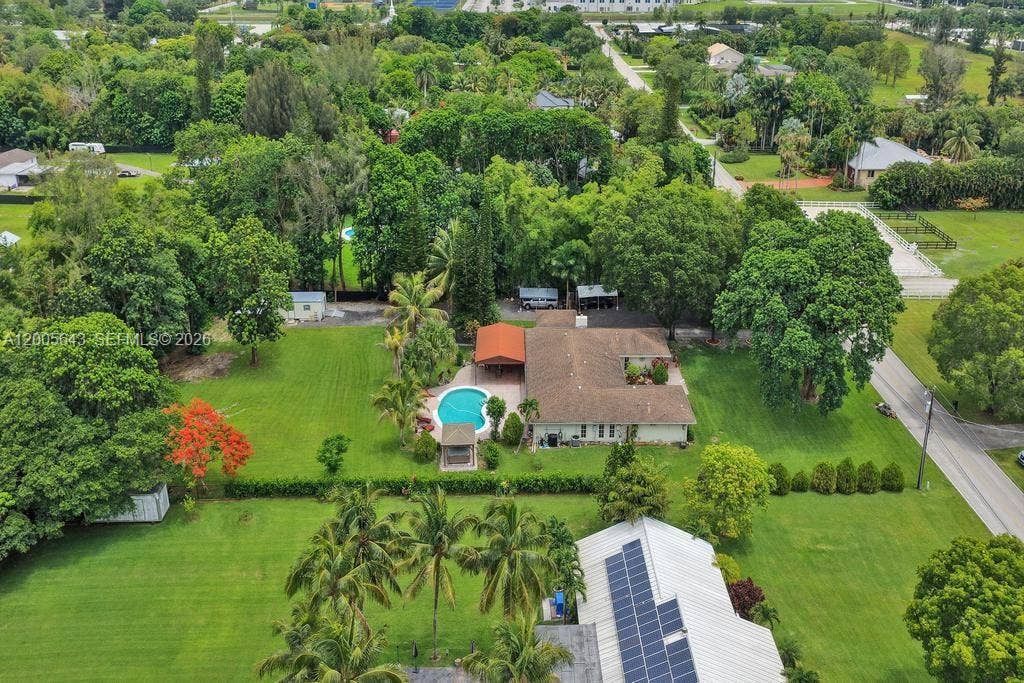 4981 SW 186th Avenue, Southwest Ranches, FL 33332 Home faces east. Lot's of mature trees.