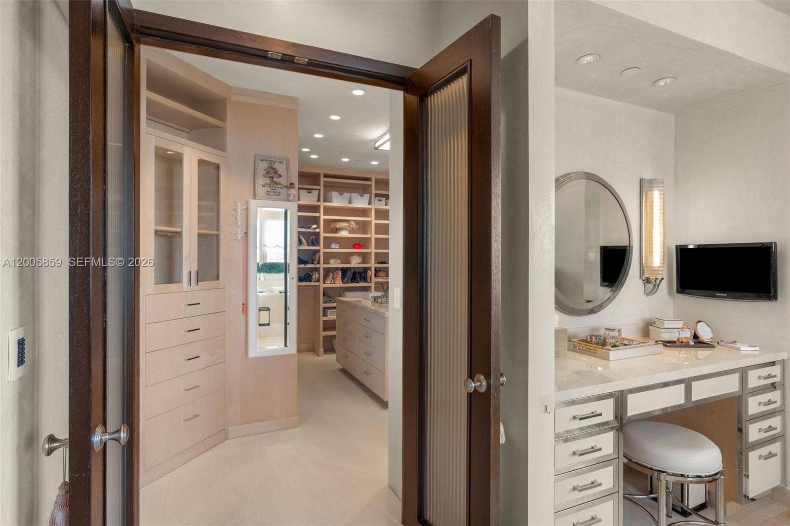 7282 Fisher Island Drive, #7282, Miami Beach, FL 33109 Master closet