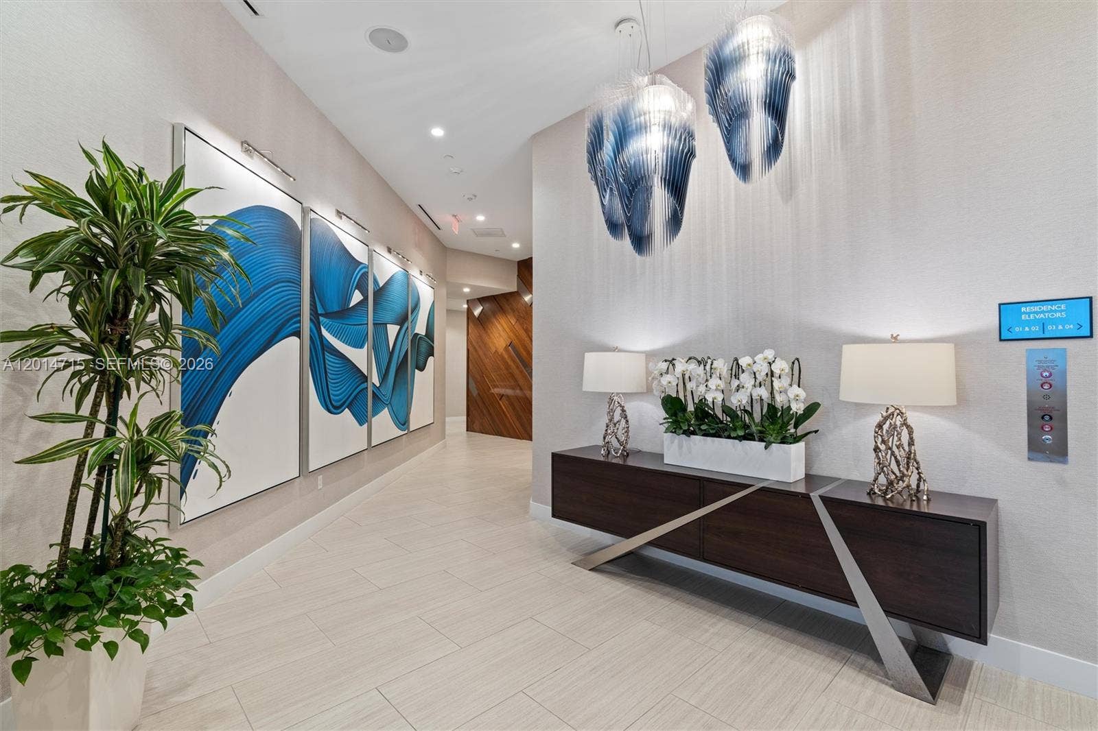 100 E Las Olas Boulevard, #4203, Fort Lauderdale, FL 33301 Lobby - Residences