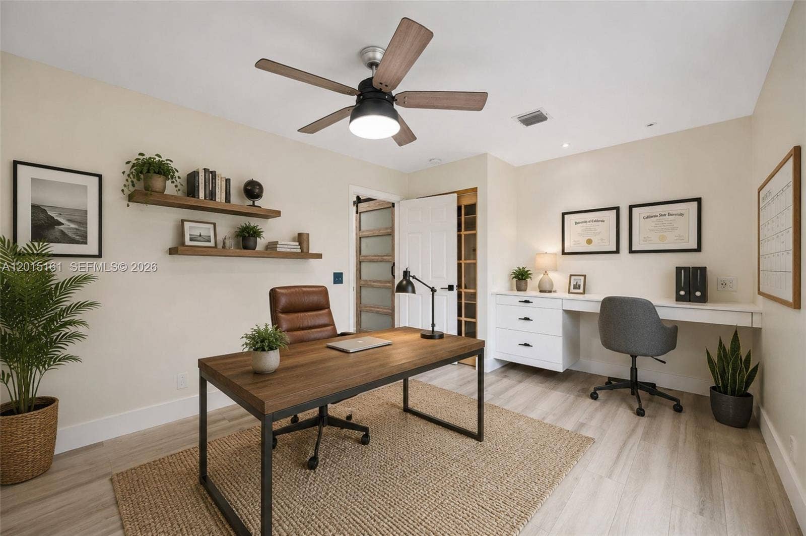 Virtually Staged 4th bedroom