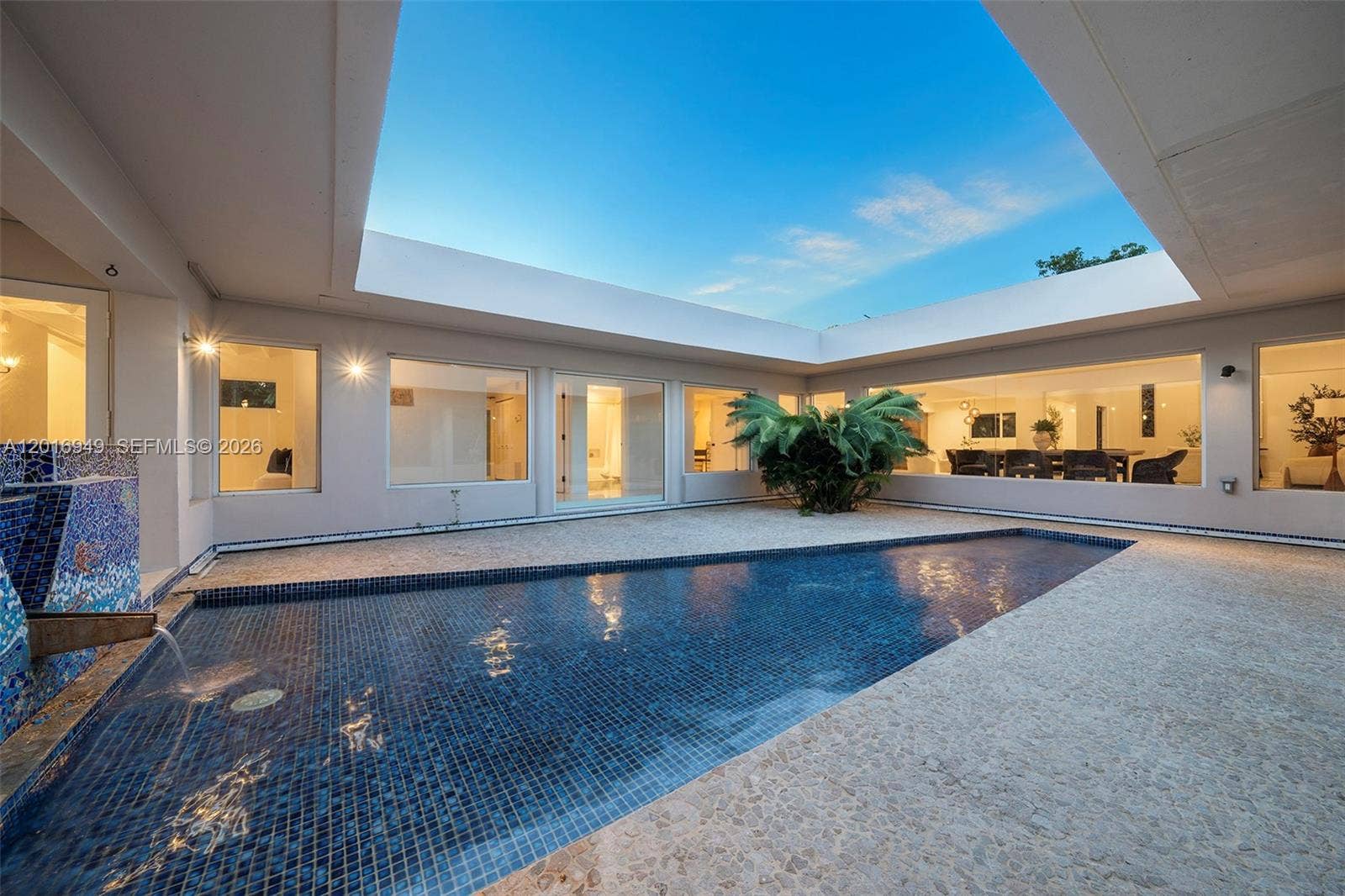 7650 SW 128th Street, Pinecrest, FL 33156 Mosaic Water Sculpture