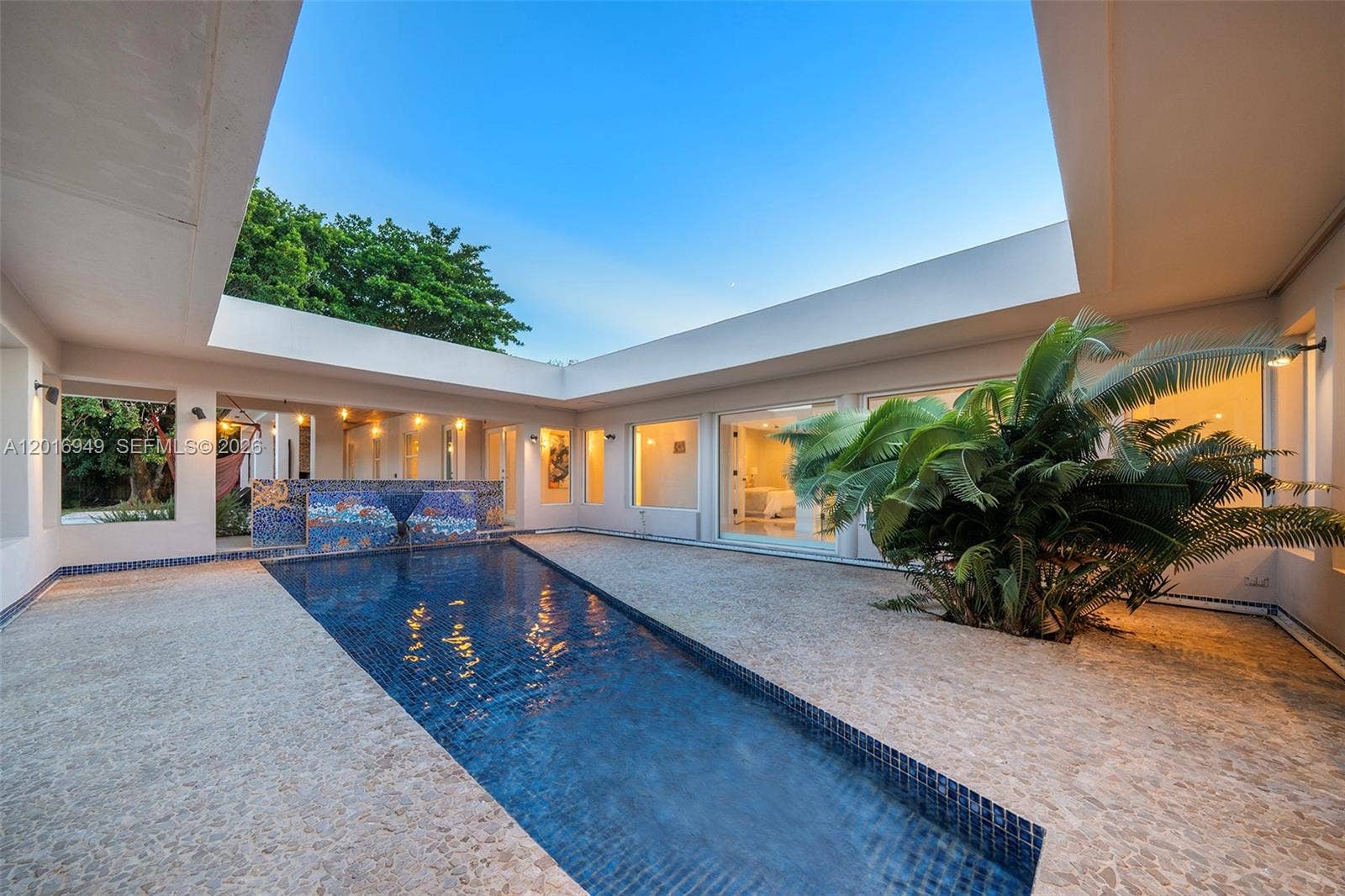 7650 SW 128th Street, Pinecrest, FL 33156 Courtyard Fountain