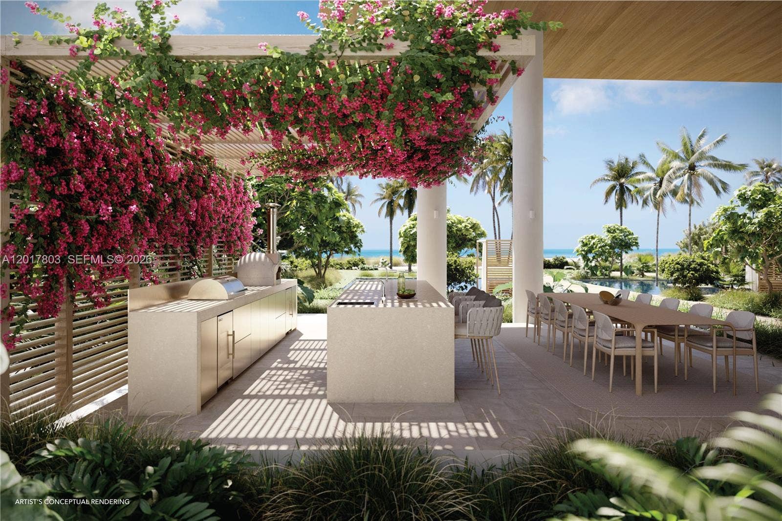 9317 Collins Avenue, #1003, Surfside, FL 33154 Outdoor Kitchen