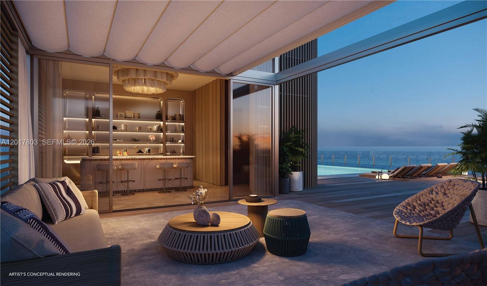 9317 Collins Avenue, #1003, Surfside, FL 33154 Cocktail Room