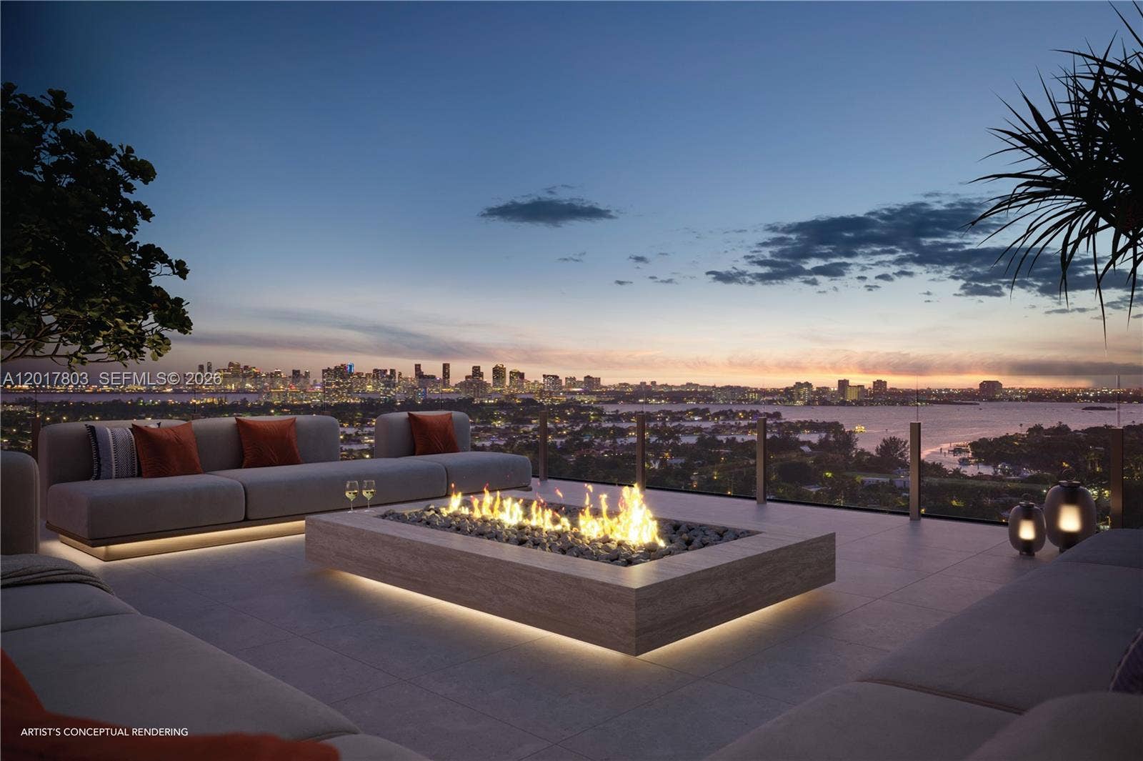 9317 Collins Avenue, #1003, Surfside, FL 33154 Rooftop Outdoor Lounge