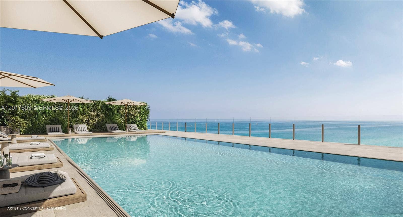 9317 Collins Avenue, #1003, Surfside, FL 33154 Rooftop Pool