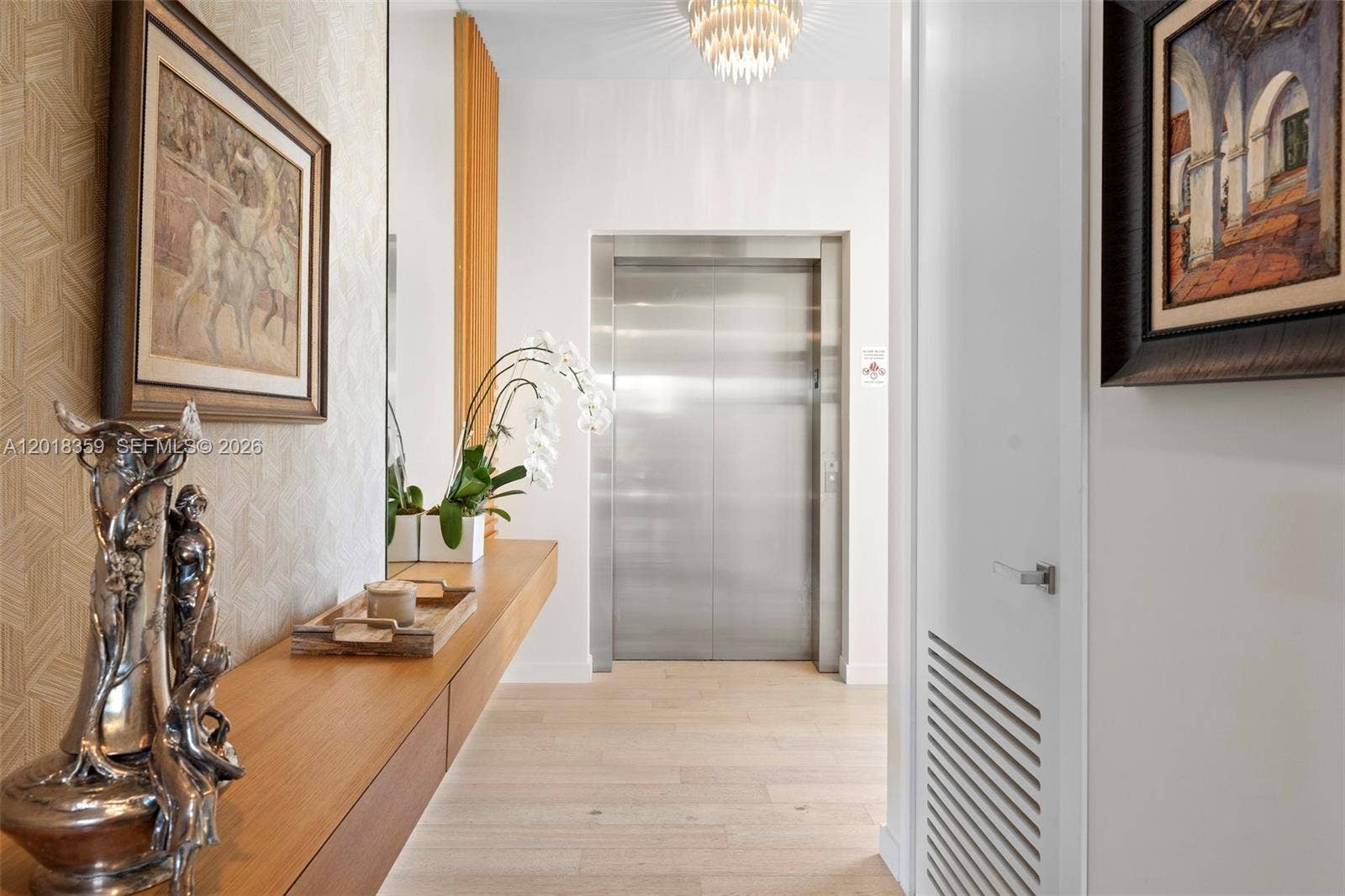 1228 Anastasia Avenue, #304, Coral Gables, FL 33134 Private Elevator Entrance