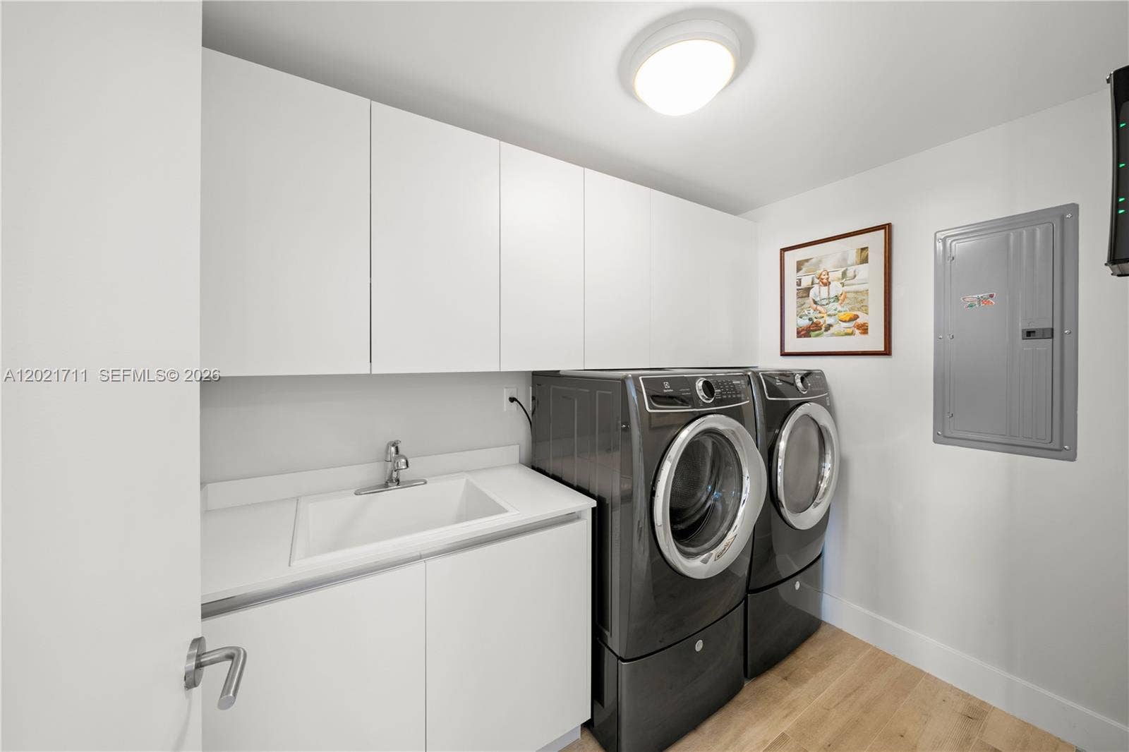 Laundry with utility sink