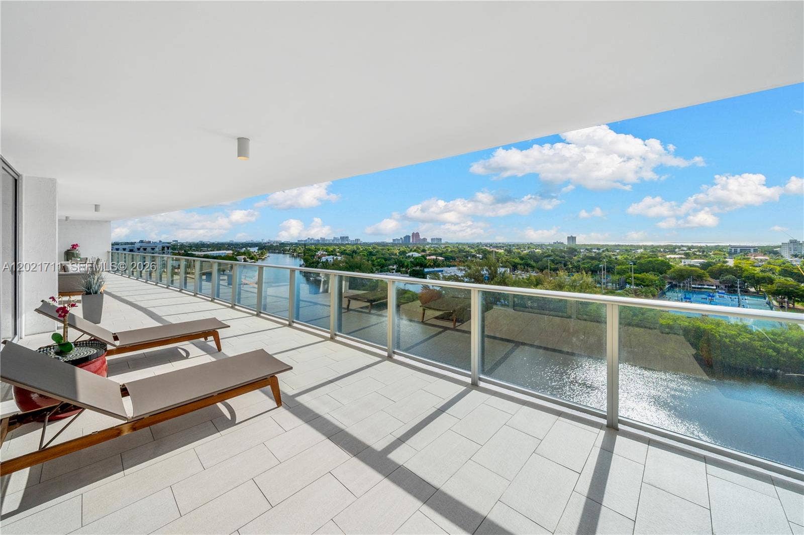72' Long, 12' Deep Private Terrace