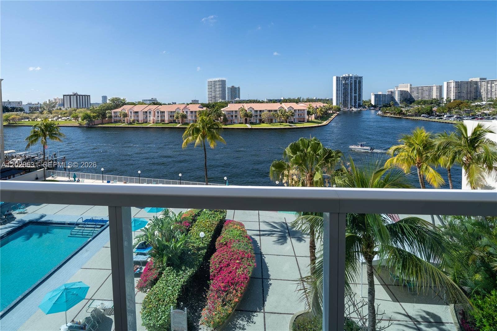 3800 S Ocean Drive, #306, Hollywood, FL 33019 Balcony