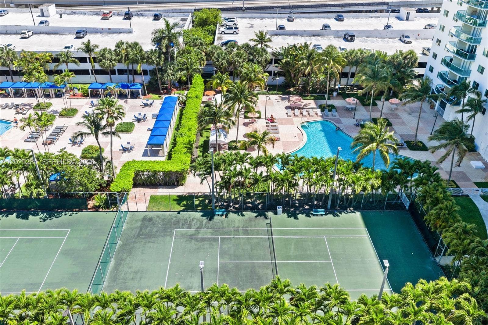 Pool and Tennis Court