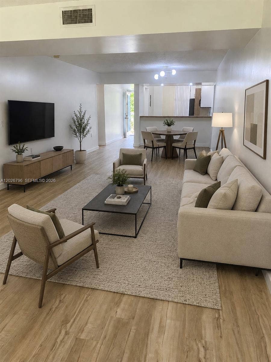 1705 Whitehall Drive, #304, Davie, Davie, FL 33324 Staged Living Room
