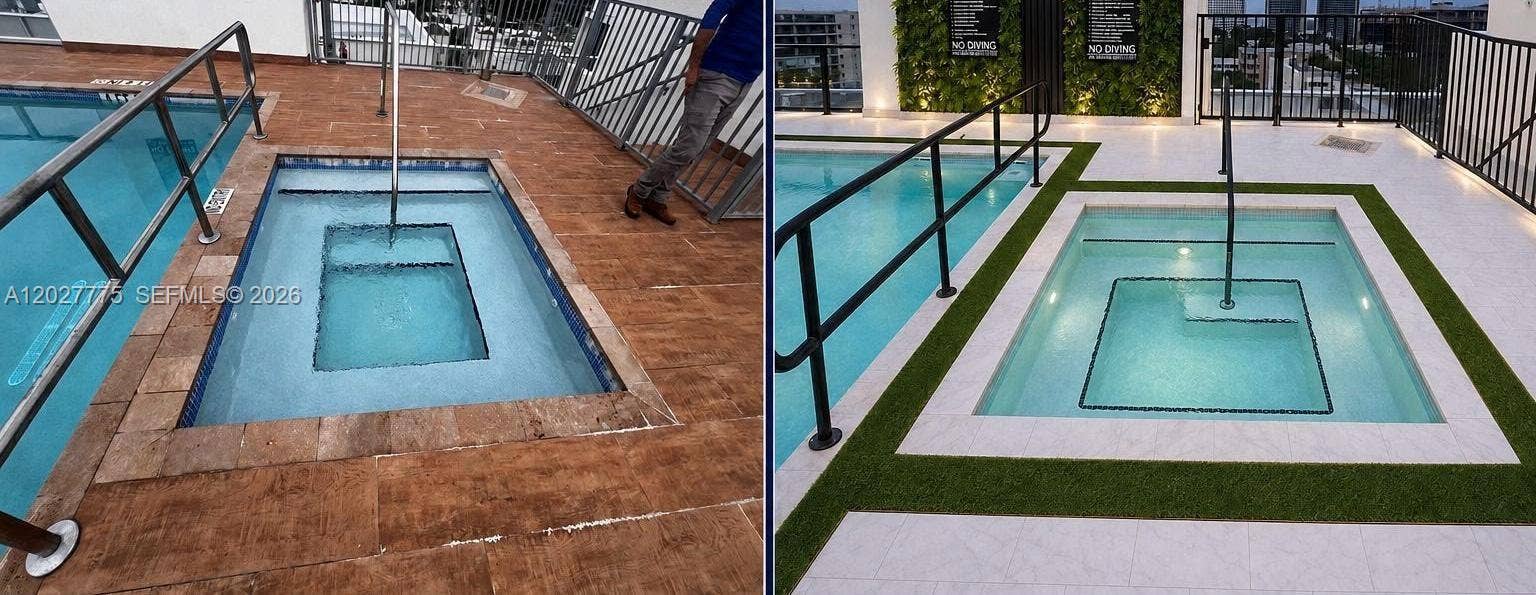 1150 101st Street, #603, Bay Harbor Islands, FL 33154 Before and after renovations on amenities