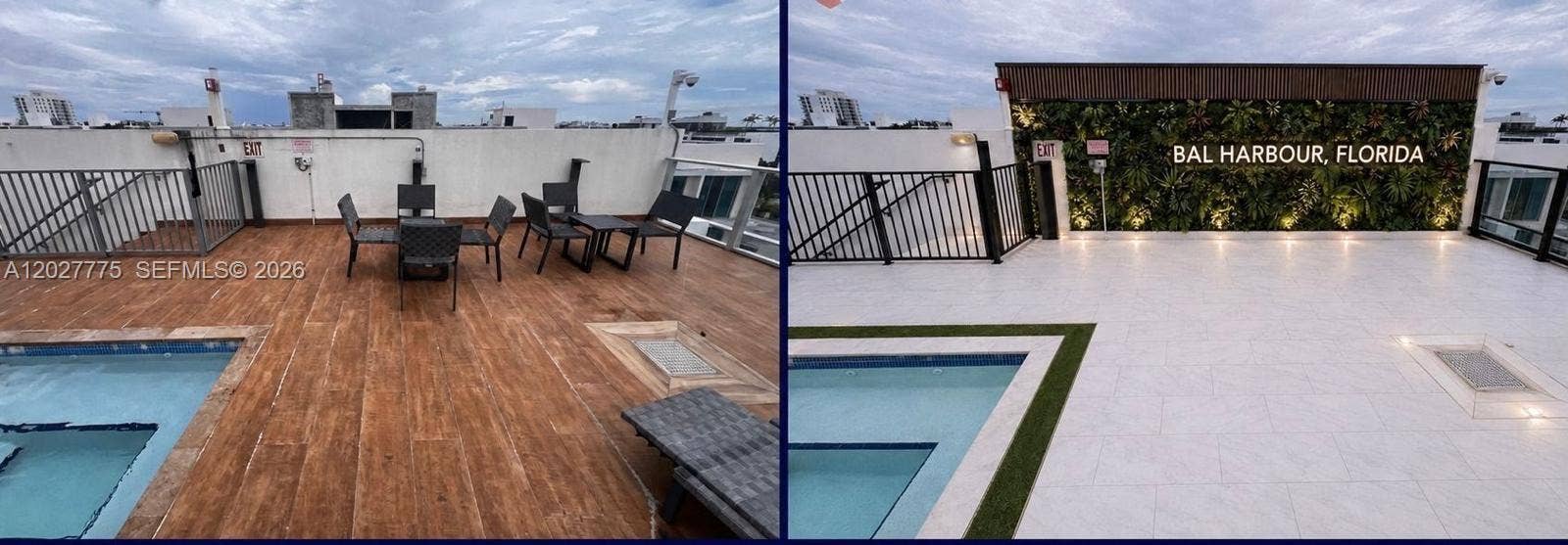 1150 101st Street, #603, Bay Harbor Islands, FL 33154 Before and after renovations on amenities